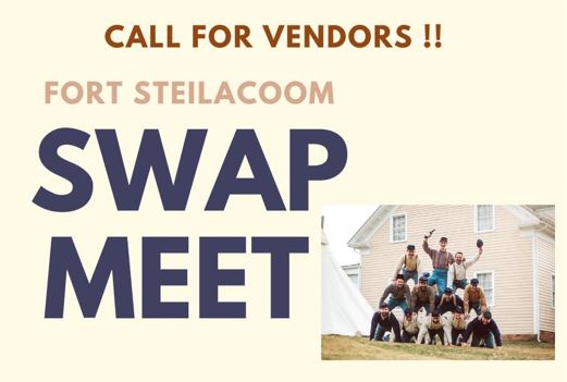 Call for vendors wording with image of reenactors